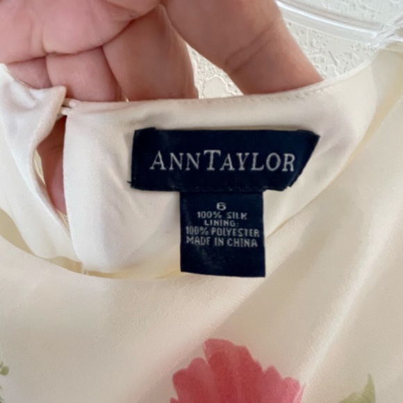 Ann Taylor 100% Silk Maxi Floral Sleeveless Dress w/ Shawl Y2K Sz 6 Multicolor - Picture 8 of 13